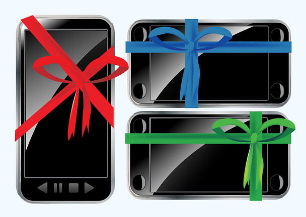 Smart Phone As A Gift - Vector, Image