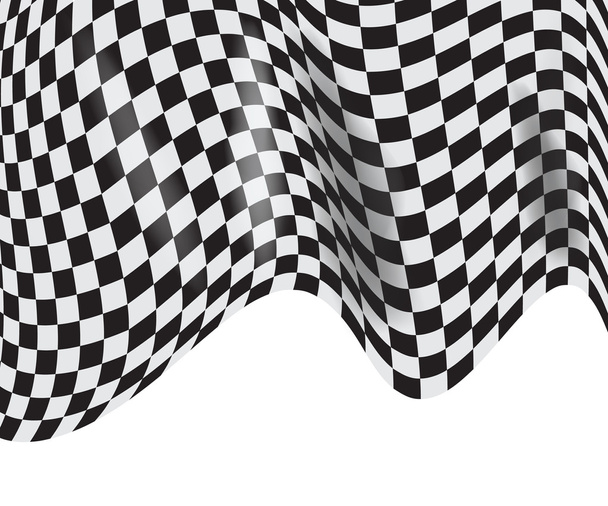 checkered race flag. Racing flags. Background checkered flag For - Vector, Image