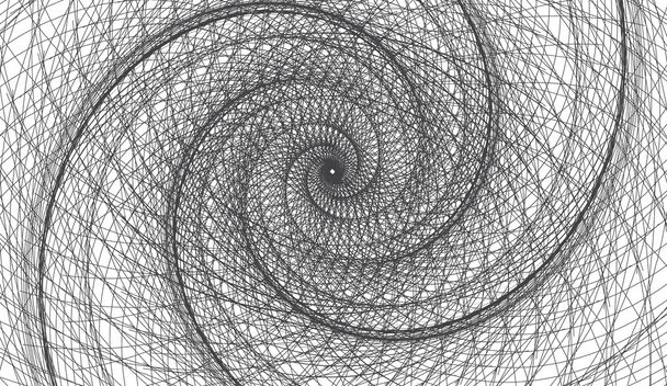 espiral remolino abstracto fondo blanco y negro
 - Vector, Imagen