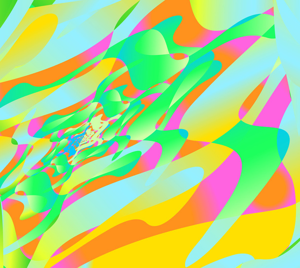 psychedelischer Tunnelhintergrund, abstraktes Design mehrfarbig - Vektor, Bild