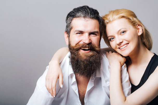 young happy smiling couple - 写真・画像