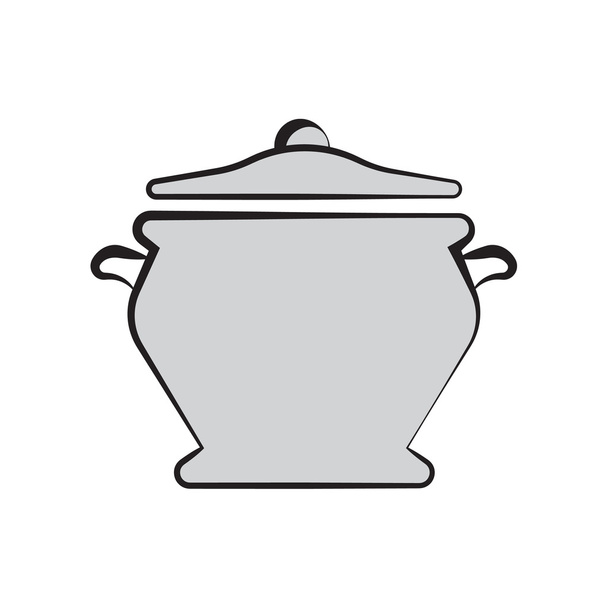 cooking pan symbol icon design element - Vector, Image