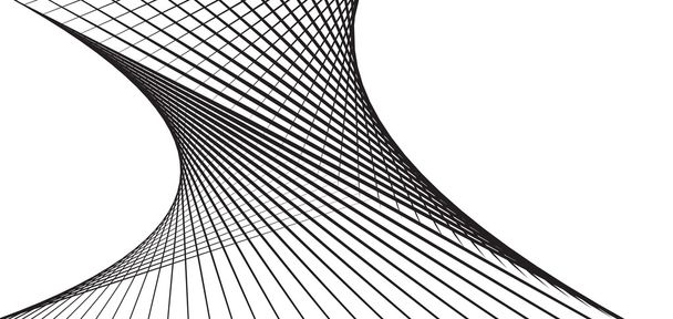 白い背景に分離された抽象的な灰色の波。図 fo - ベクター画像