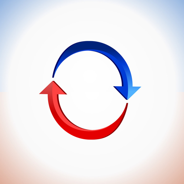 flecha redonda, círculo de recarga reutilizar actualizar restablecer icono de bucle
 - Vector, Imagen