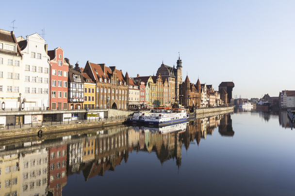 Gdansk in Poland, Frontwater of Motława river - Photo, Image