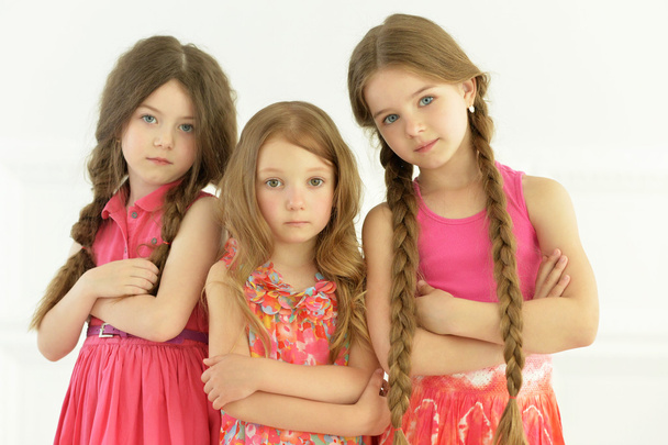 portrait of cute little girls posing - Photo, Image