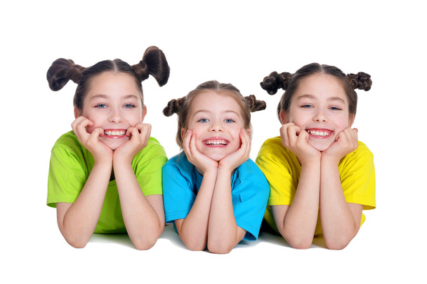 portrait of cute little girls posing - Foto, imagen