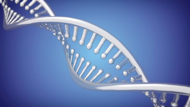 Dvojité šroubovice DNA closeup pozadí. 3D vykreslování - Fotografie, Obrázek