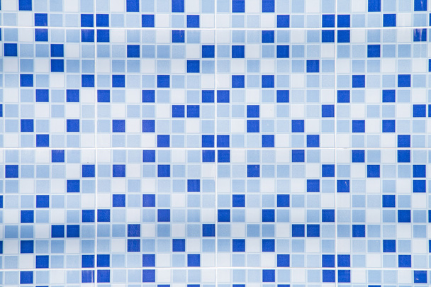mavi karo duvar arkaplanı - Fotoğraf, Görsel