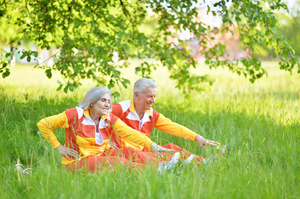 Спортивные упражнения для пожилых пар
 - Фото, изображение