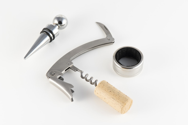 Corkscrew en toebehoren voor wijn - Foto, afbeelding