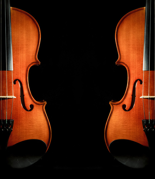 Instrumentos musicales orquesta de violines
  - Foto, imagen