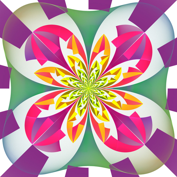 Modello simmetrico multicolore con ornamento geometrico. Articolo 2
 - Foto, immagini