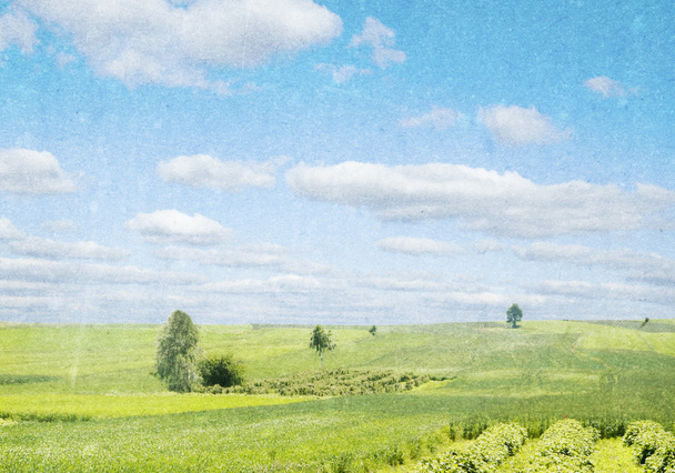 Vintage rural landscape - Photo, Image