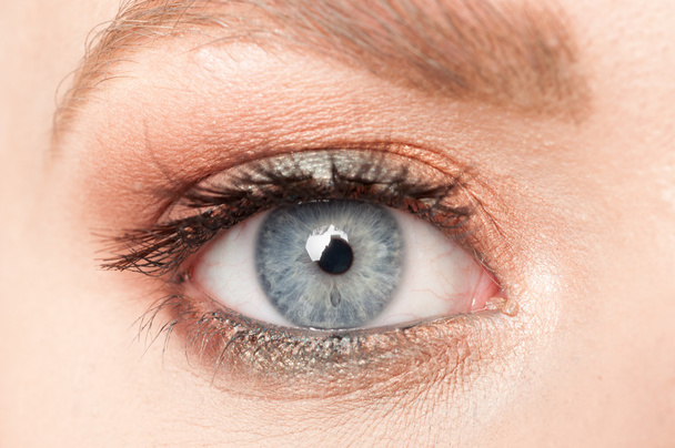 hermoso ojo azul de chica
 - Foto, Imagen