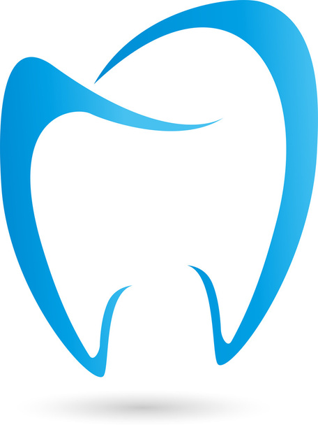 Zahn, δόντι, το λογότυπο, το λογότυπο Zahnarzt - Διάνυσμα, εικόνα