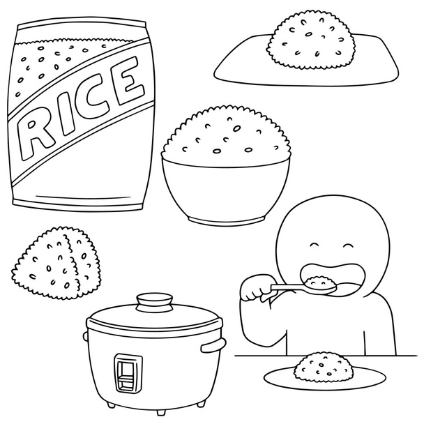 vector conjunto de arroz
 - Vector, imagen