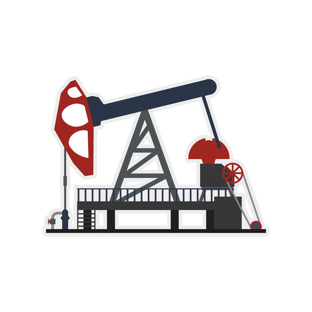 Oil pump icon. Oil industry concept. Vector graphic - Vector, Image