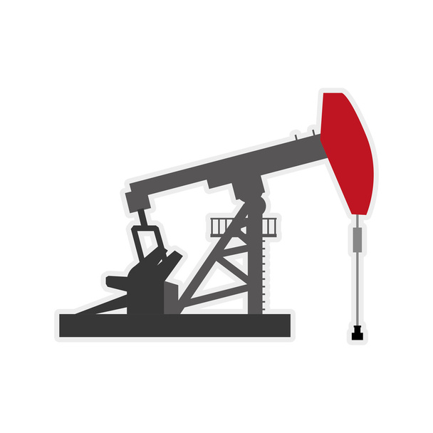 Εικονίδιο αντλία πετρελαίου. Έννοια βιομηχανία πετρελαίου. Διανυσματικό γραφικό - Διάνυσμα, εικόνα