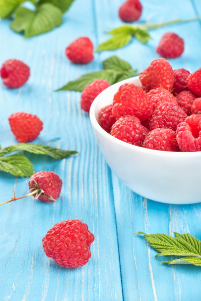 Fresh red raspberries - Φωτογραφία, εικόνα