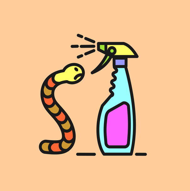 Remedy for pests. Spray. Vector icon. - Vector, Image