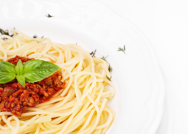 Spaghetti bolognaise z ziołami  - Zdjęcie, obraz