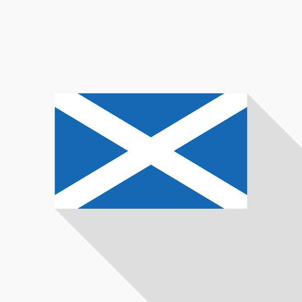 Skotské národní vlajka vektorový ploché ikony - Vektor, obrázek