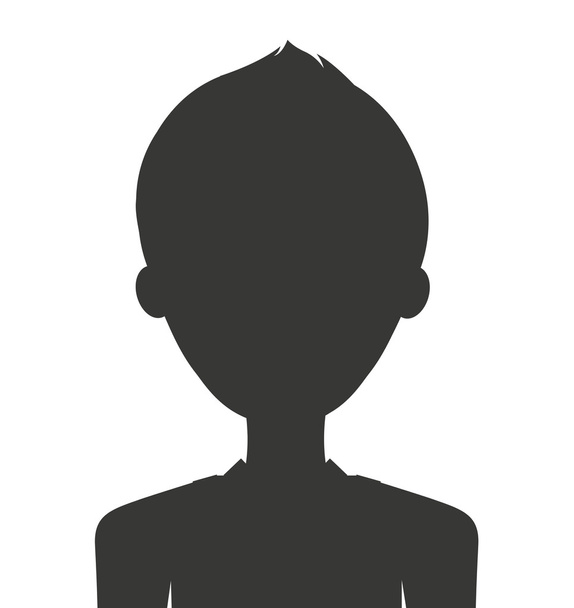 silhouette umana isolato icona design
 - Vettoriali, immagini