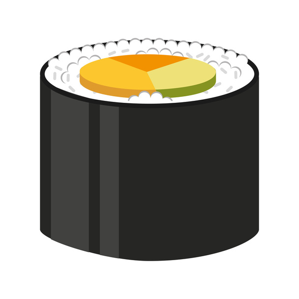 japonais nourriture isolé icône design
 - Vecteur, image