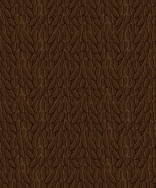Kaffeebohnen Hintergrund Muster - Vektor, Bild