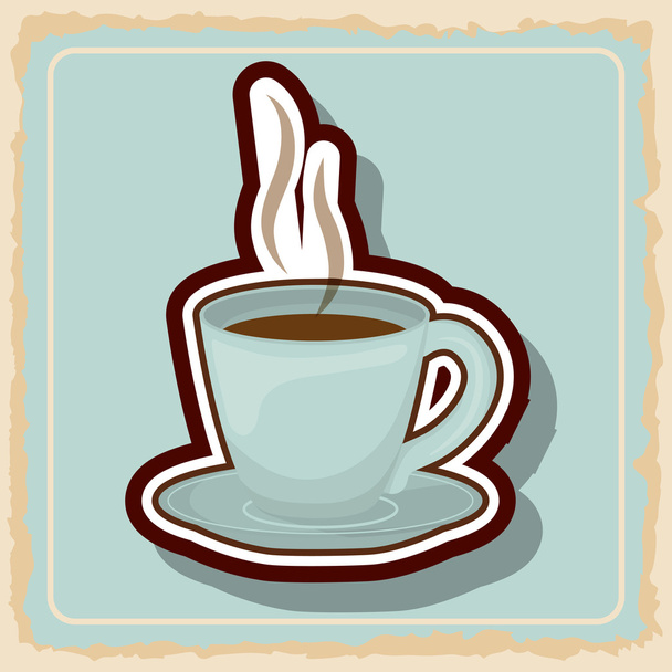 Coffee mug icon. Coffee product design. Vector graphic - Vetor, Imagem