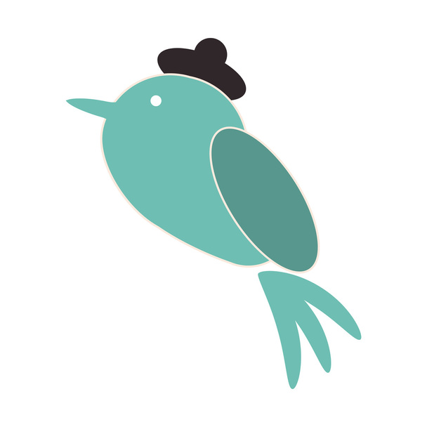 ikona zwierzę ładny ptak - Wektor, obraz