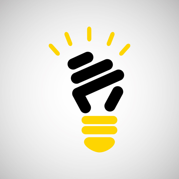 lamp-energielamp denk creatief - Vector, afbeelding