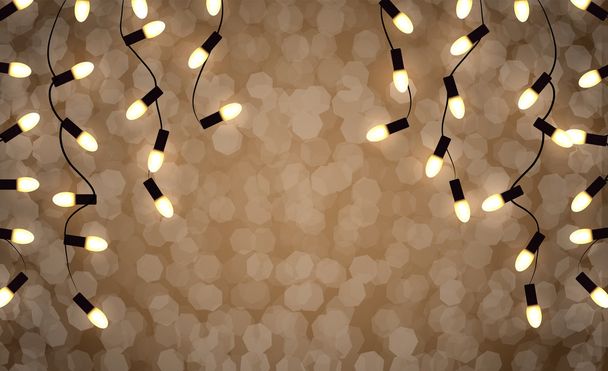 holidays garlands light - Vector, Image
