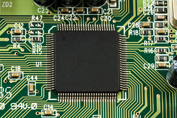 Ic、コンデンサー、抵抗器、プリント回路基板 (Pcb) - 写真・画像