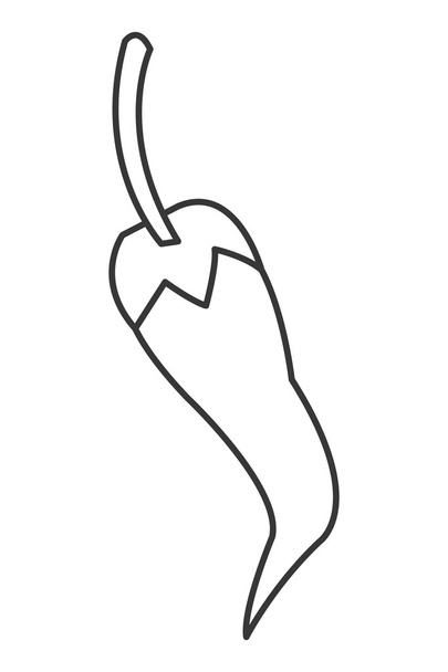 ikona papryki chili - Wektor, obraz