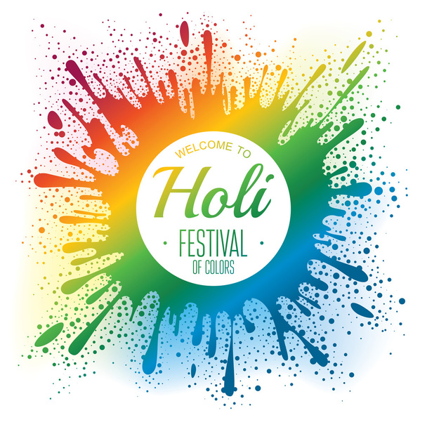 Holi festival poster - Vector, Image