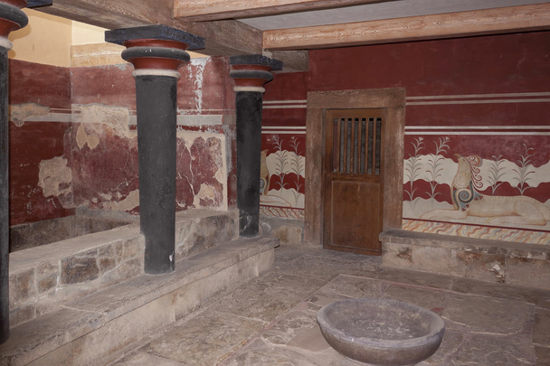 Gerenoveerde kamer in het paleis van Knossos - Foto, afbeelding