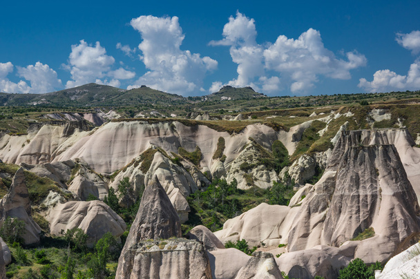 Stone formations in Cappadocia, Turkey - Foto, afbeelding