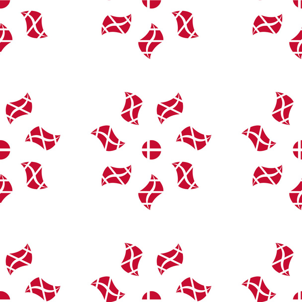 Tanskan lippu kukka kuvio
 - Vektori, kuva