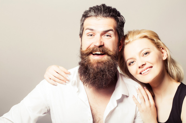 young happy smiling couple - 写真・画像
