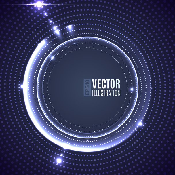Energía abstracta resplandor círculos de luz
 - Vector, Imagen