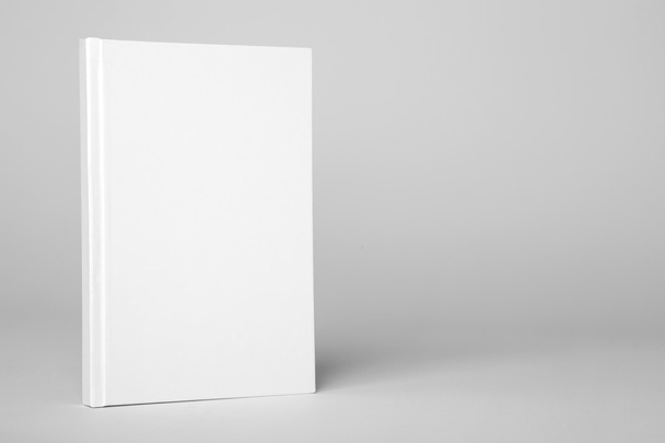 Libro blanco real sobre un fondo gris
 - Foto, imagen
