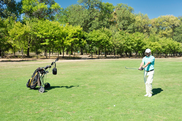 golfçü planlaması topu rota - Fotoğraf, Görsel