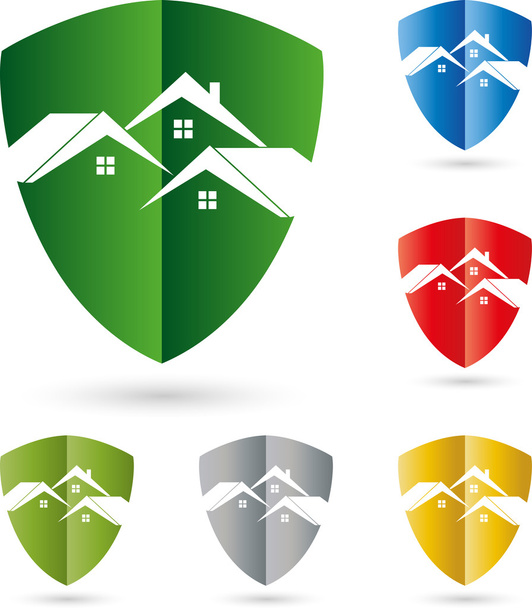 Logo, Immobilien, Haus, Wappen - Vector, Image