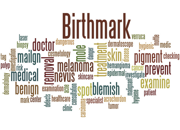Birthmark, conceito de nuvem de palavras 2
 - Foto, Imagem