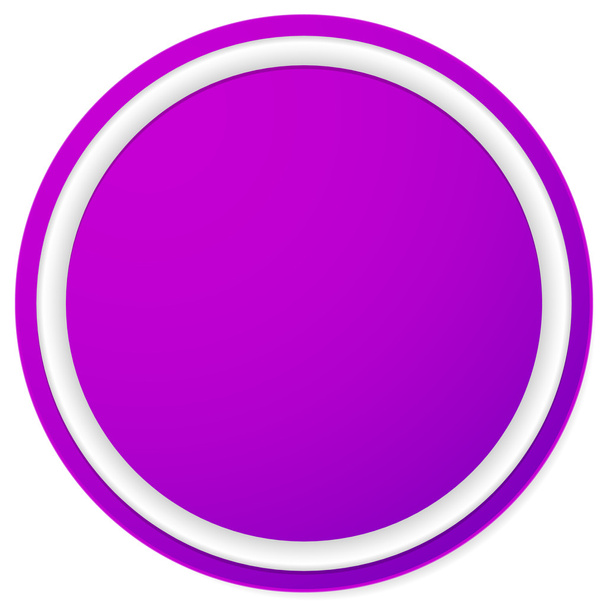 Empty circle button - Vector, imagen