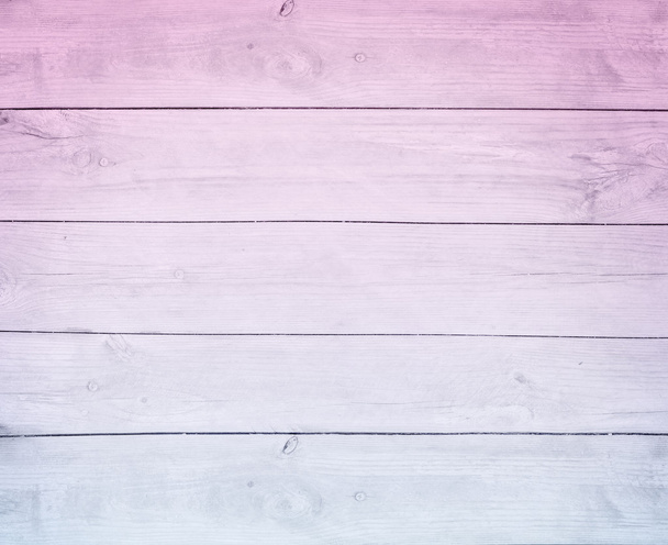 old pink blue wood ombre pane - Photo, Image