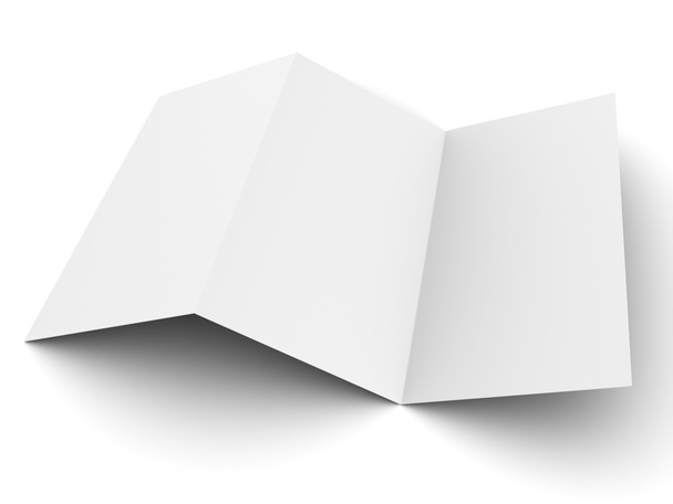 prázdné leták maketa zobrazení 3d ilustrace - Fotografie, Obrázek
