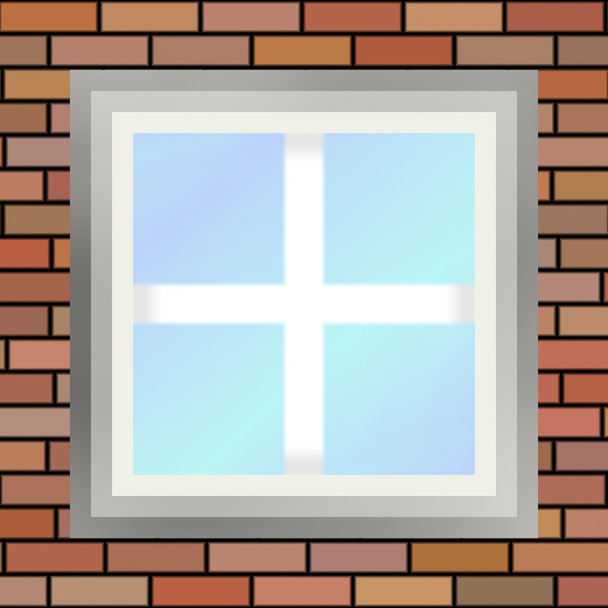 quadratisches Fenster - Foto, Bild